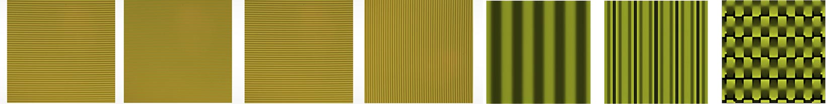 1×4、2×2级联光栅分束器中一级、二级光栅在线偏振光下形貌